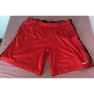 Mens Nike  Dri-fit Basketball Shorts Size 2XL? Red Black